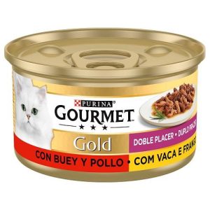 GOURMET GOLD DUO VACA & FRANGO 85GR