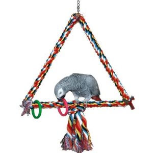 STRONG BIRD TOY TRIANGLE COTTON COLORED XXL