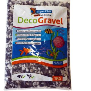 SUPERFISH DECOGRAVEL MIX WHITE BLACK GREY 1KG