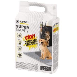 CROCI RESGUARDO SUPER NAPPY CARVÃO ATIVADO 57X54CM 14PCS