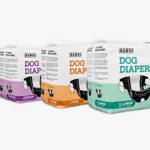 DASHI DOG DIAPERS 12 UNID XL ( 54-75CM )