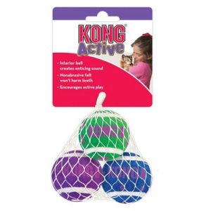 KONG CAT TENNIS BALLS W/BELLS