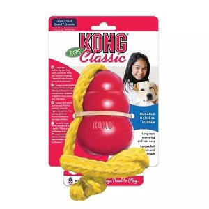 KONG CLASSIC W/ROPE LARGE