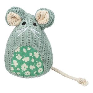 TRIXIE RATO SENTADO EM TRICOT C/CATNIP 11CM