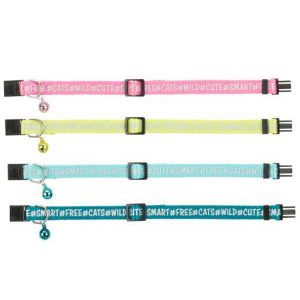 TRIXIE COLEIRA REFLECTORA NYLON C/MOTIVOS GATNHOS