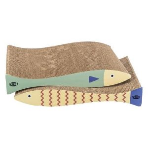 TRIXIE ARRANHADOR EM CARTÃO PEIXE C/CATNIP 40X30X11CM (2 UNID )