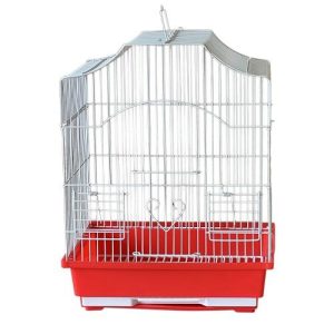 GAIOLA P/EXOTICOS MALHA BRANCA 30X23X39CM